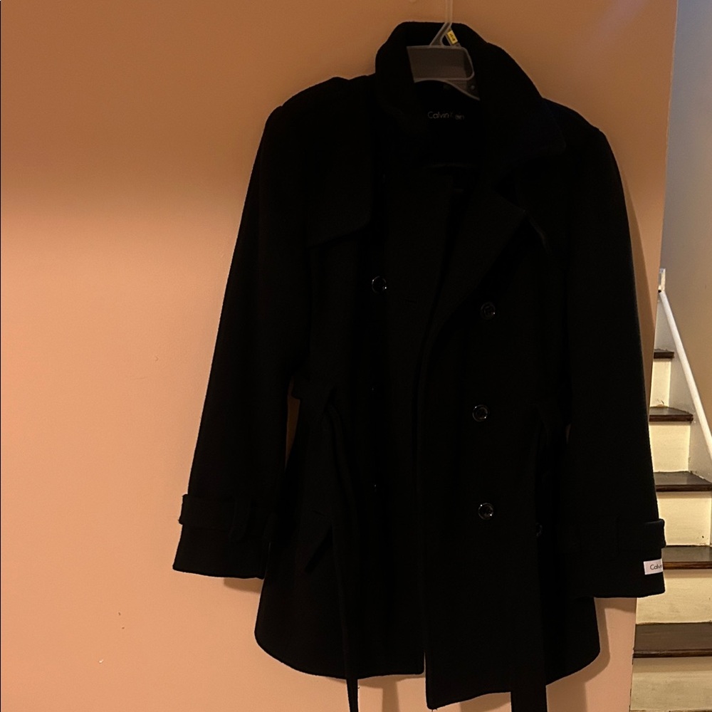 Calvin Klein Women's Elegant Black Peacoat
